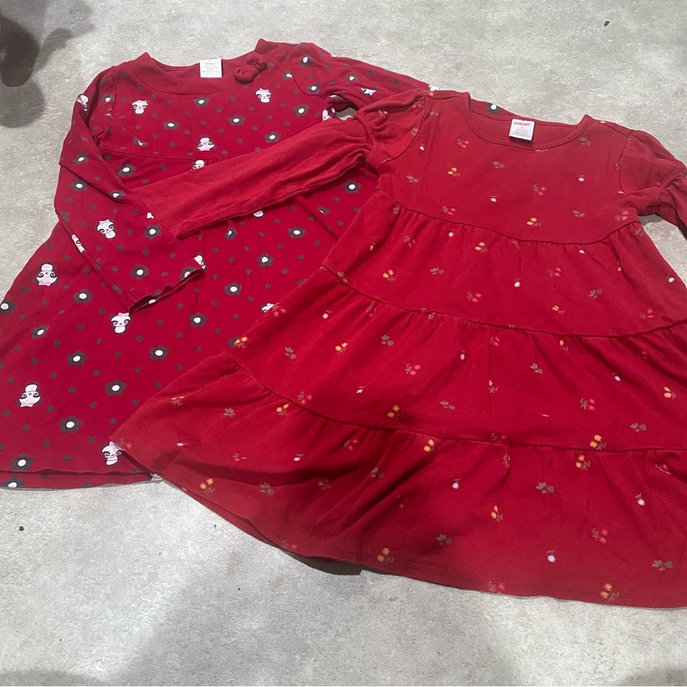 Gymboree Girls Fall Long sleeve Dress Bundle 2006 and 2008 Lines Sz 5